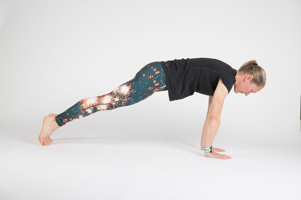 Pilates students practising in class together