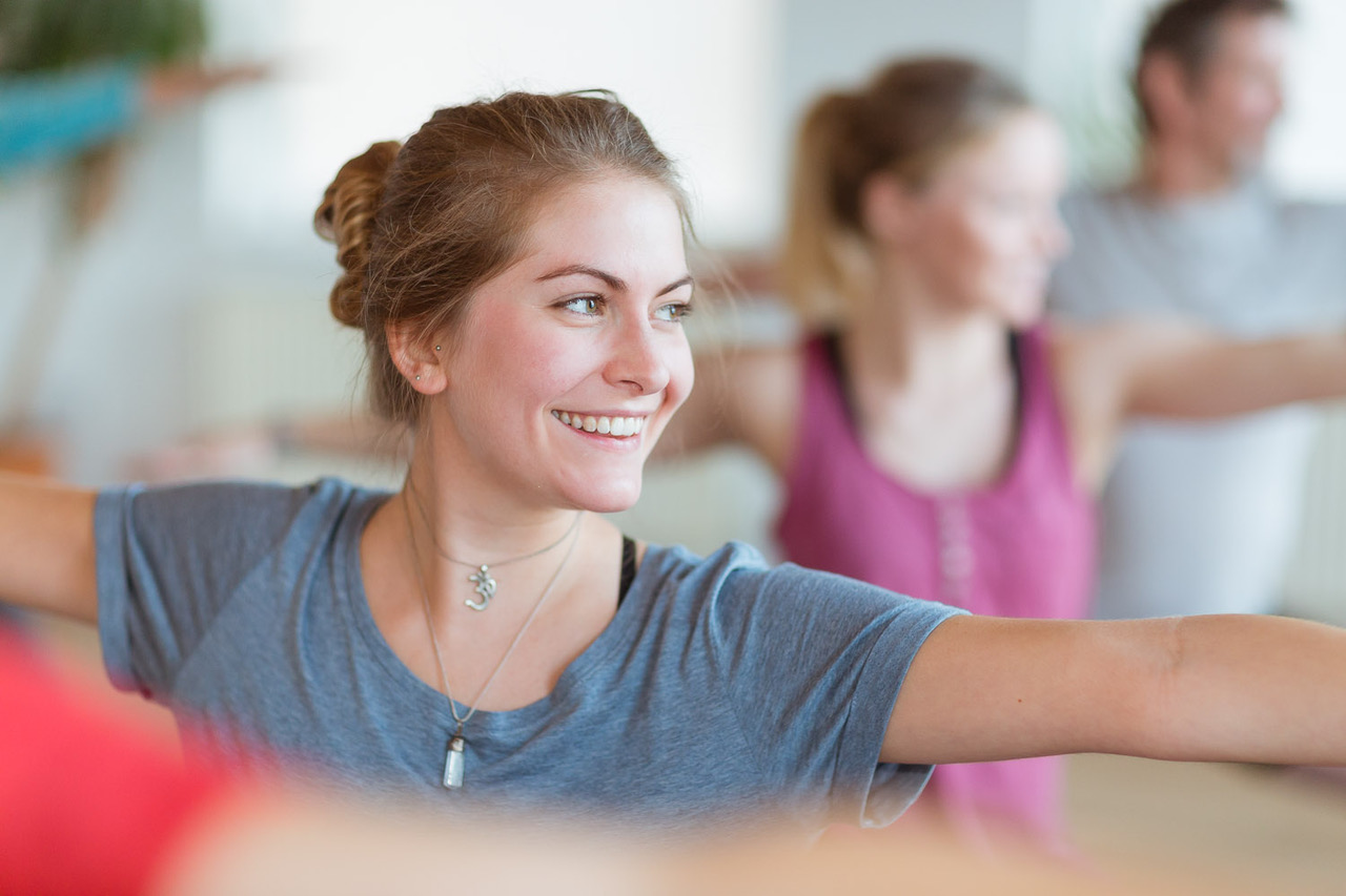 Yoga students